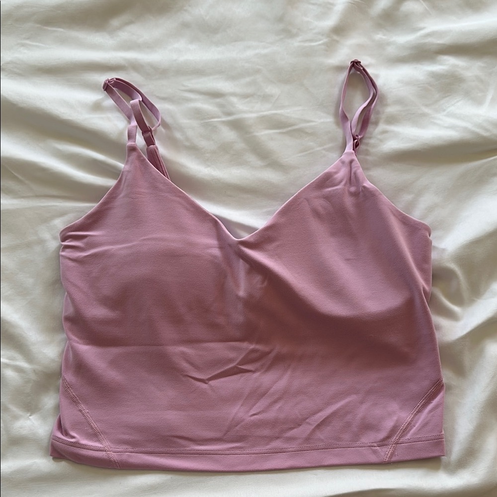 Pink Lululemon v neck tank
